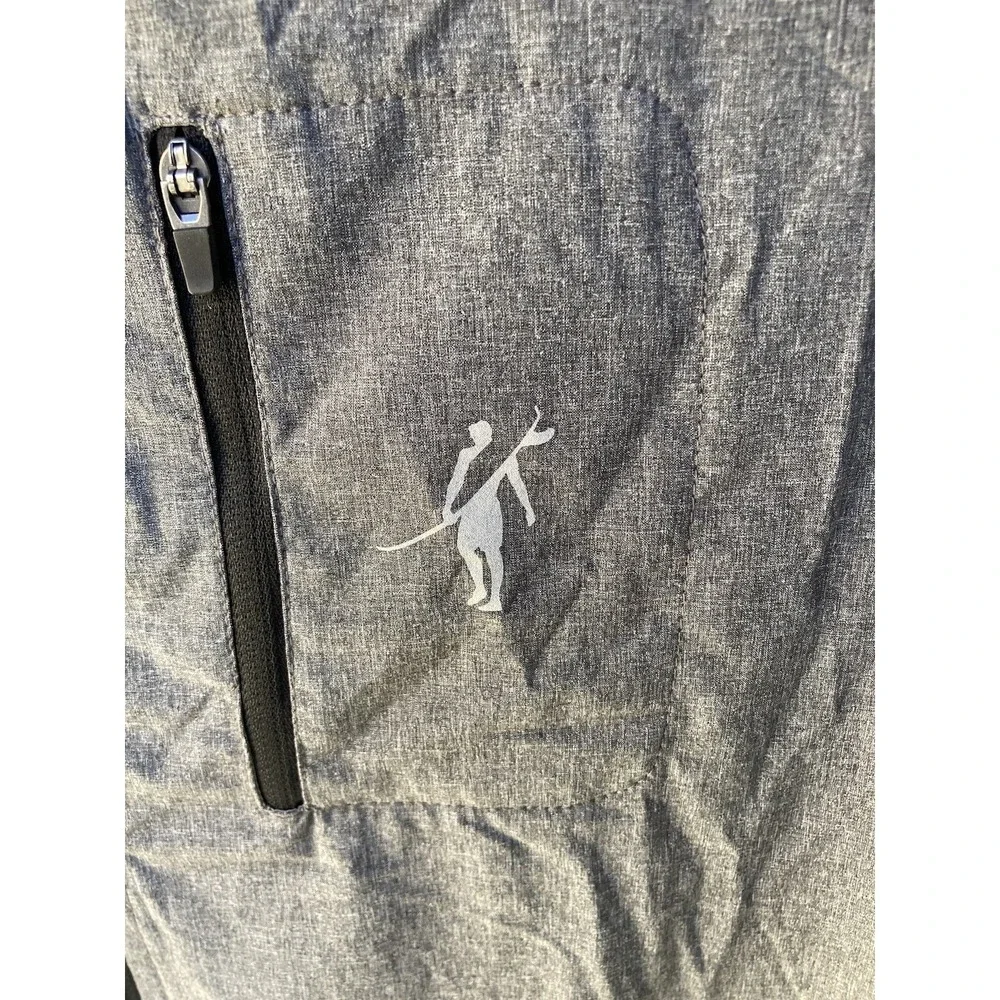 Men's Toes on the Nose Jacket Gray Full-Zip Dawn Patrol L Poly Beach Surf UPF